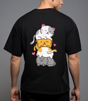 Cat cats cute kitty pile anime kawaii neko gift T-Shirt