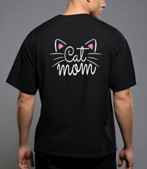 Cat mom happy mothers day for cat lovers family matching T-Shirt