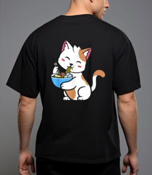 Cat ramen anime kawaii teen gift T-Shirt