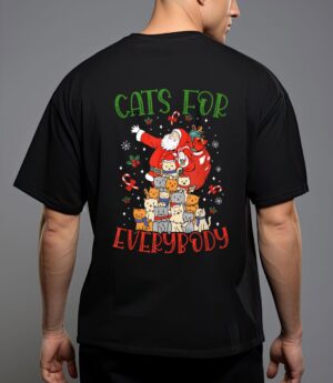 Cats for everybody ugly christmas cat funny xmas T-Shirt