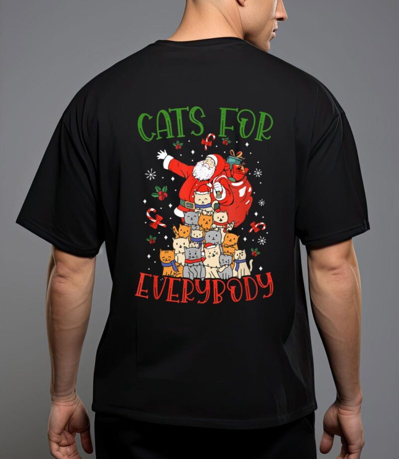 Cats for everybody ugly christmas cat funny xmas T-Shirt