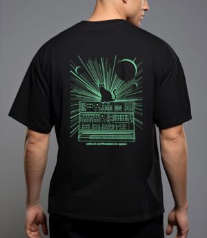 Cats on synthesizers in space T-Shirt