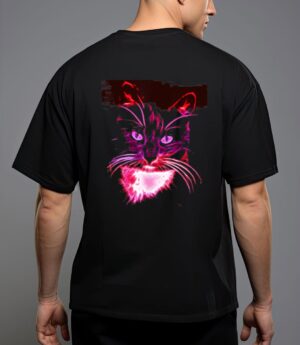 Colorful cat art novelty - cat lover gift idea women T-Shirt