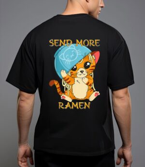 Cute anime kawaii kitten ramen bowl cat T-Shirt