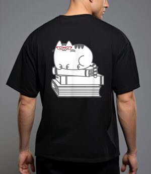 Cute book nerd cat - funny nerdy kitten T-Shirt
