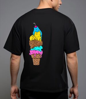 Cute cat ice cream - kitty cat dessert T-Shirt