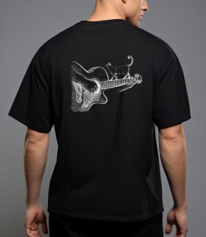 Cute siamese cat guitar player T-Shirt