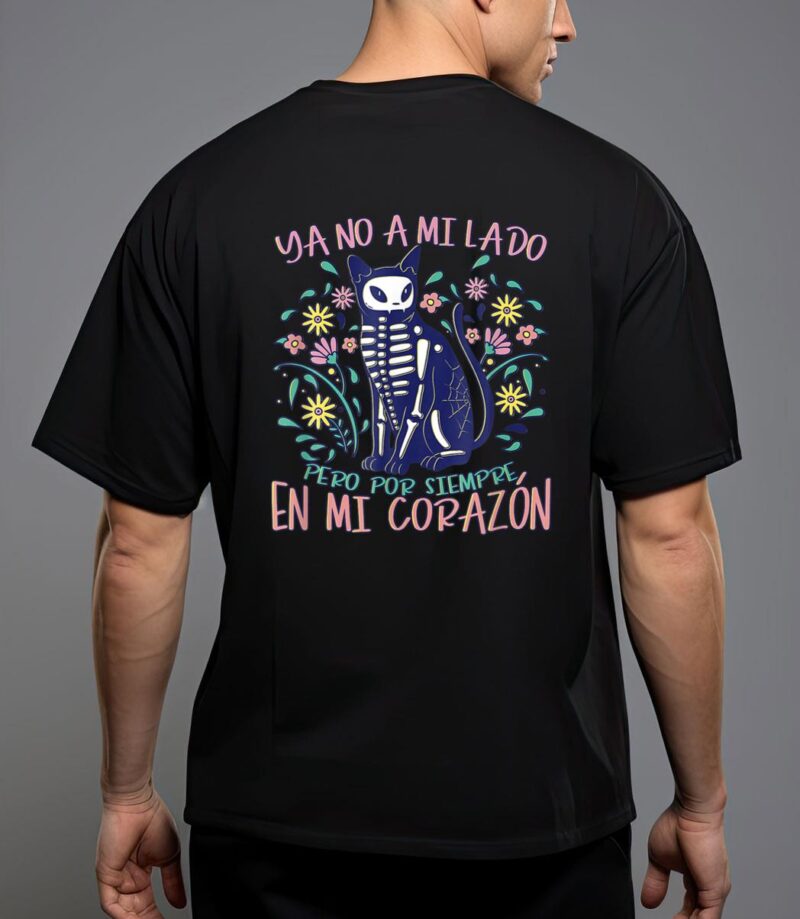 Dia de los muertos cat skeleton animals lover costume T-Shirt