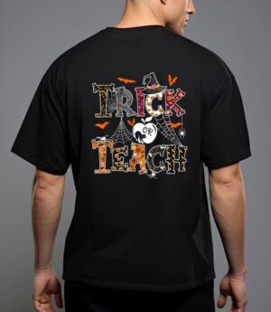Fall holiday themed thanksgiving halloween teacher trick or T-Shirt