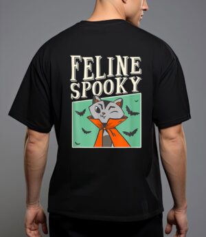Feline spooky halloween cat owner costume T-Shirt