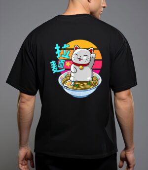 Fortune cat ramen kawaii maneki neko T-Shirt