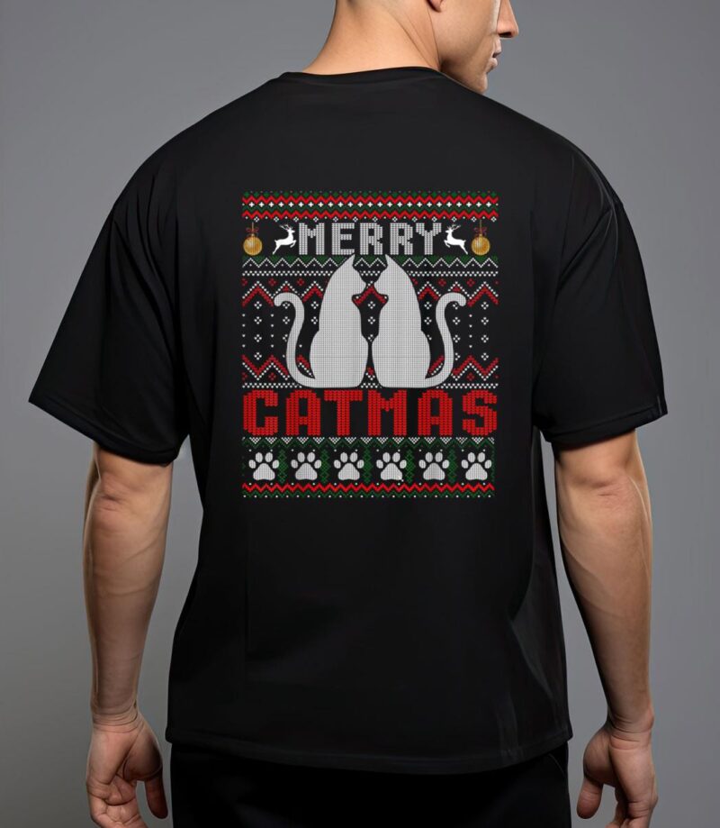 Funny cat lover merry catmas christmas T-Shirt