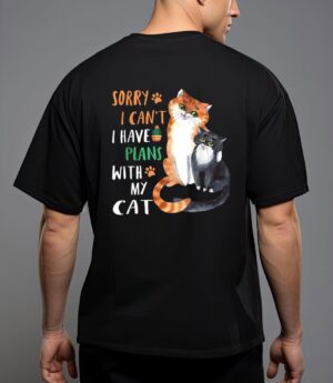 Funny cat lover sorry i can't i have plans with my cat T-Shirt