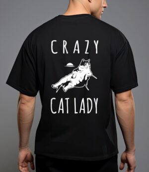 Funny crazy cat lady meow kitty funny cats mom and cat dad T-Shirt