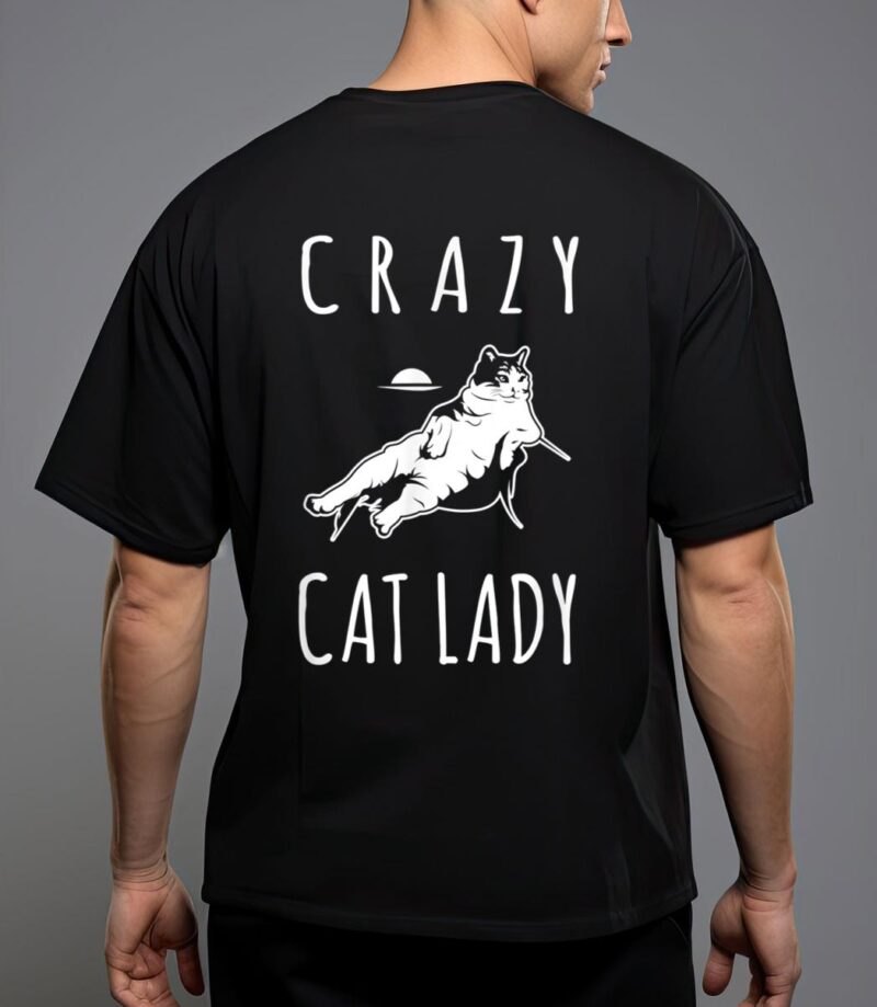 Funny crazy cat lady meow kitty funny cats mom and cat dad T-Shirt
