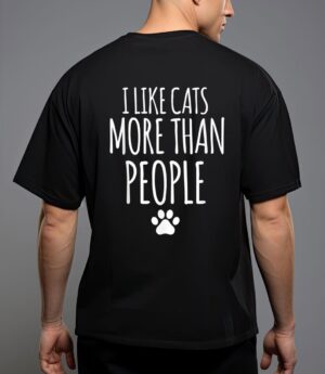 Funny i like cats more than people t-outfits for cats lover T-Shirt