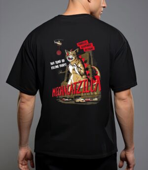 Funny mecha catzilla cat costume halloween T-Shirt