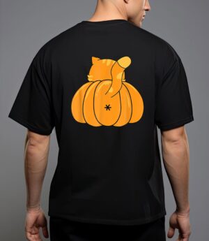 Funny pumpkin cat btt halloween ee T-Shirt
