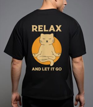 Funny cat graphic yoga zen meditation T-Shirt