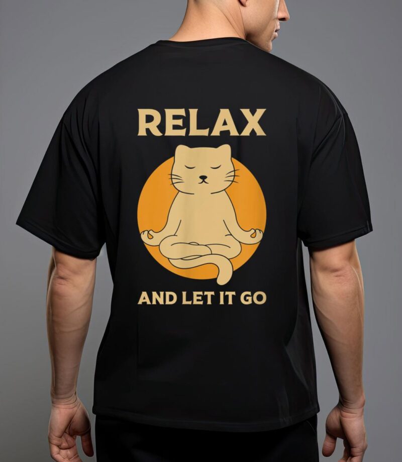 Funny cat graphic yoga zen meditation T-Shirt