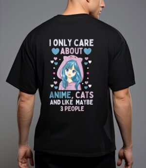 I only care about anime & cats and like 3 people japan anime T-Shirt