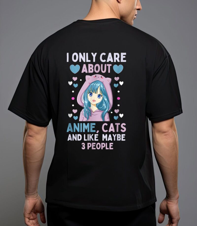 I only care about anime & cats and like 3 people japan anime T-Shirt