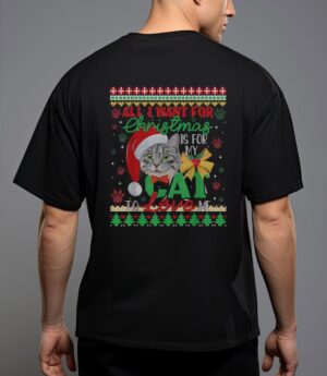I want for christmas is for my cat to love me T-Shirt