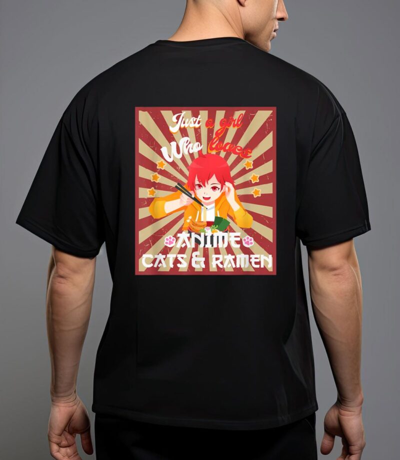 Just a girl who loves anime & cats kawaii japanese teen girl T-Shirt