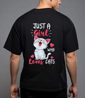 Just a girl who loves cats cute cat lover gifts T-Shirt