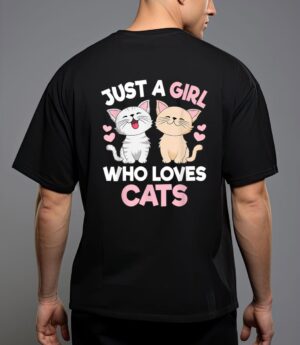 Just a girl who loves cats cute cat lover T-Shirt