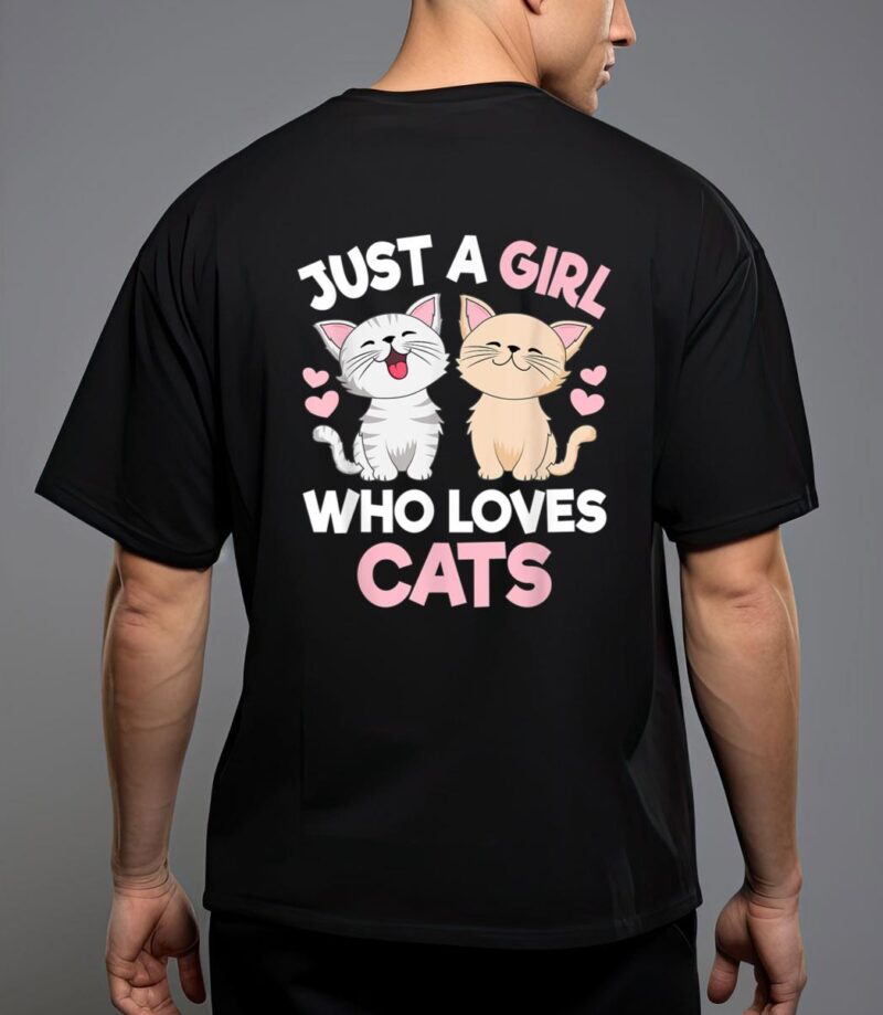 Just a girl who loves cats cute cat lover T-Shirt