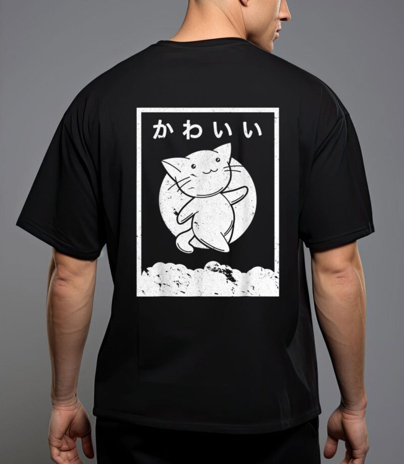 Kawaii cat . retro style anime T-Shirt