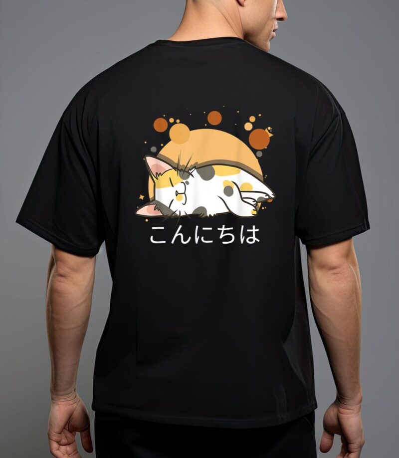 Kawaii cat anime japanese gift official nager T-Shirt