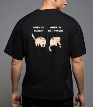 Kawaii cute cat when i m hungry and not cat lover T-Shirt