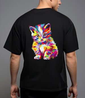 Kitten colorful art gifts cute cat gift for kitten lovers T-Shirt