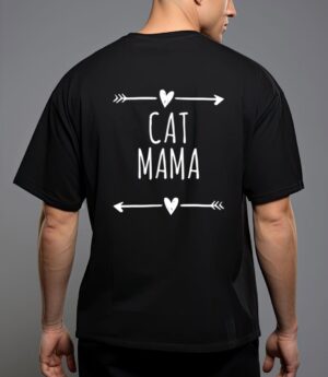 Love arrows hearts funny cat mama T-Shirt