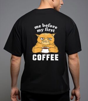 Me before my first coffee annoyed cat T-Shirt