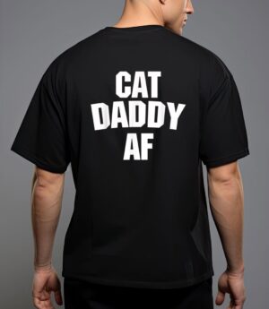 Mens best cat dad ever - cat daddy af funny cat T-Shirt