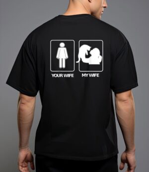 Men's your wife my wife t crazy cat lady wife clothing T-Shirt