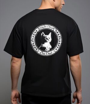 Mens funny world`s best cat dad kitten T-Shirt