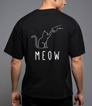 Meow cat meow kitty funny cats mom and cat dad cat paw T-Shirt