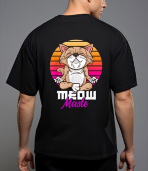 Meow maste funny cat yoga namaste T-Shirt