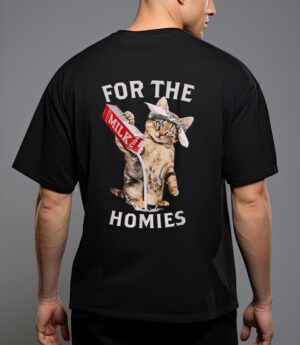 Milk cat for the homies lover kids women tee T-Shirt