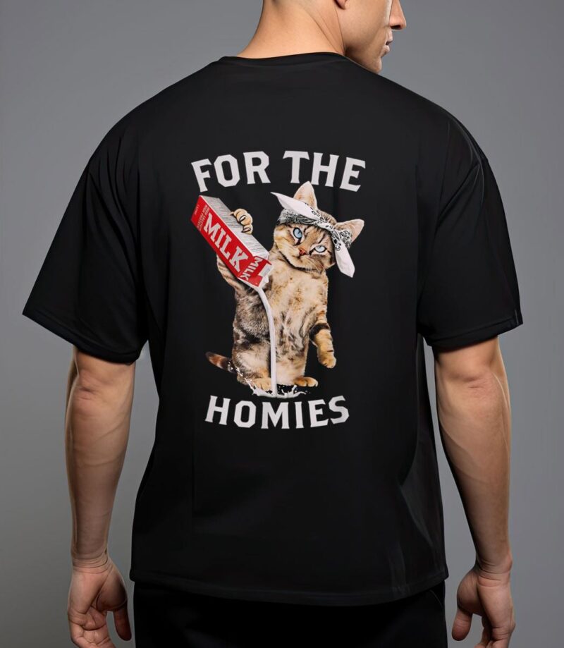 Milk cat for the homies lover kids women tee T-Shirt