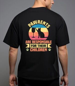 Pawrents outfit cat women cat men cat parents funny T-Shirt
