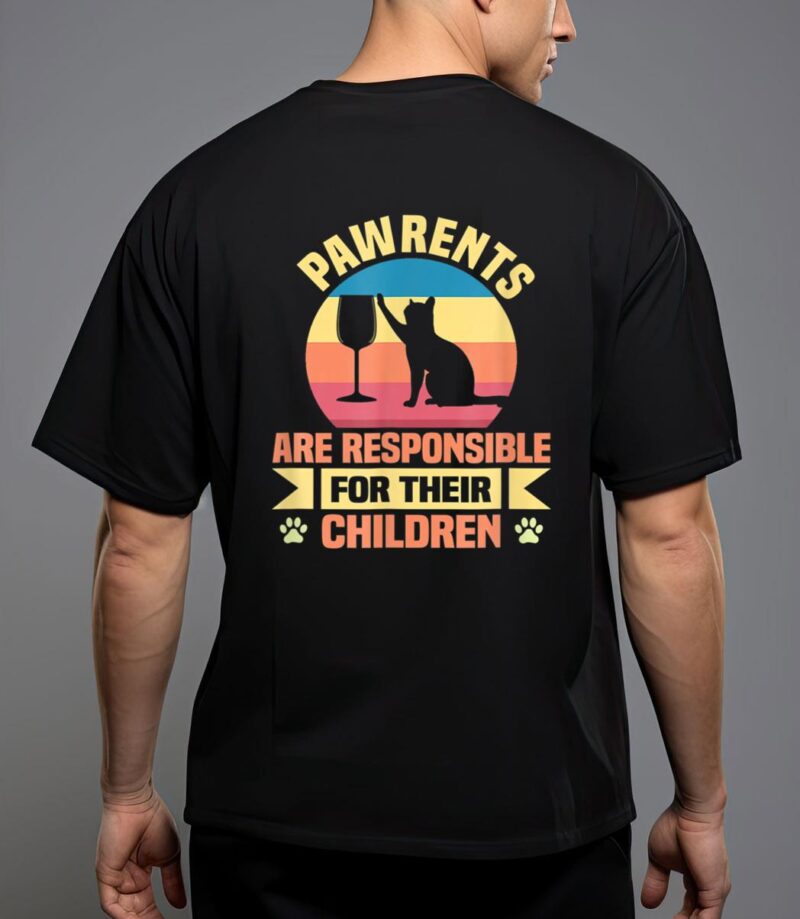 Pawrents outfit cat women cat men cat parents funny T-Shirt