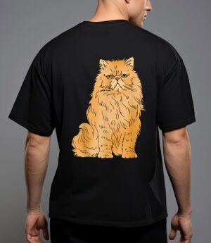 Persian cat design leave me alone cat angry persian cat T-Shirt