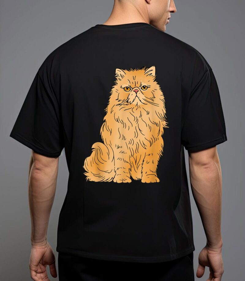 Persian cat design leave me alone cat angry persian cat T-Shirt