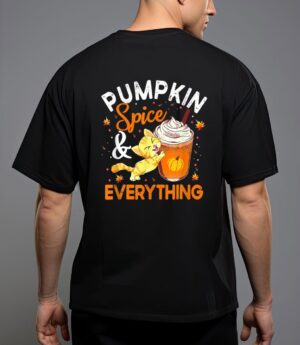 Pumpkin spice everything cat lover cute autumn fall T-Shirt