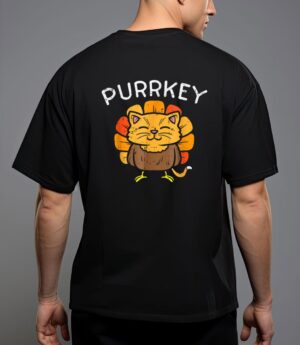 Purrkey turkey cat kitten funny thanksgiving cat owner lover T-Shirt